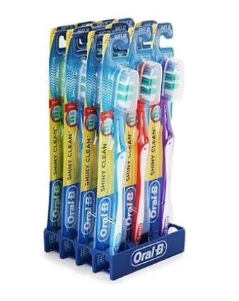 12-Pack: Oral-B Shiny Clean Toothbrush