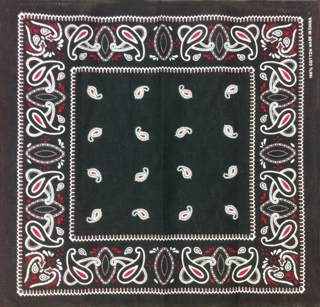 12 Piece Bandana Scarves Fashion Paisley Pocket Square Tie Hip Hop Bandana