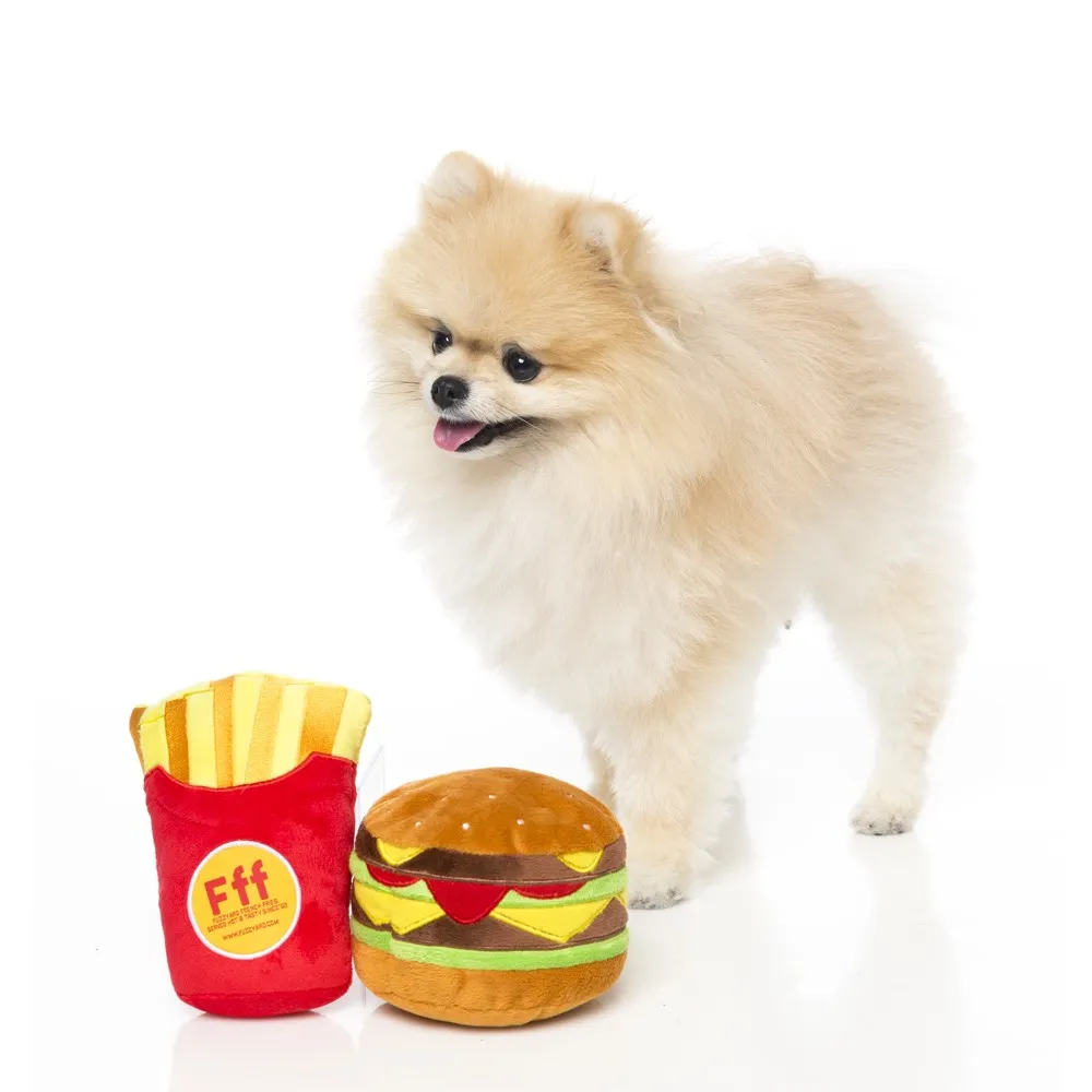 15% OFF: FuzzYard Hamburger Plush Toy