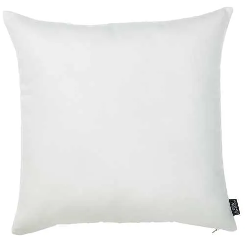 18"x18" White Honey Decorative Throw Pillow Cover 2 pcs in set