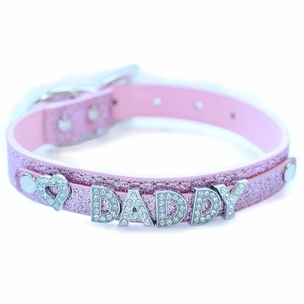 Black Daddy Rhinestone Collar