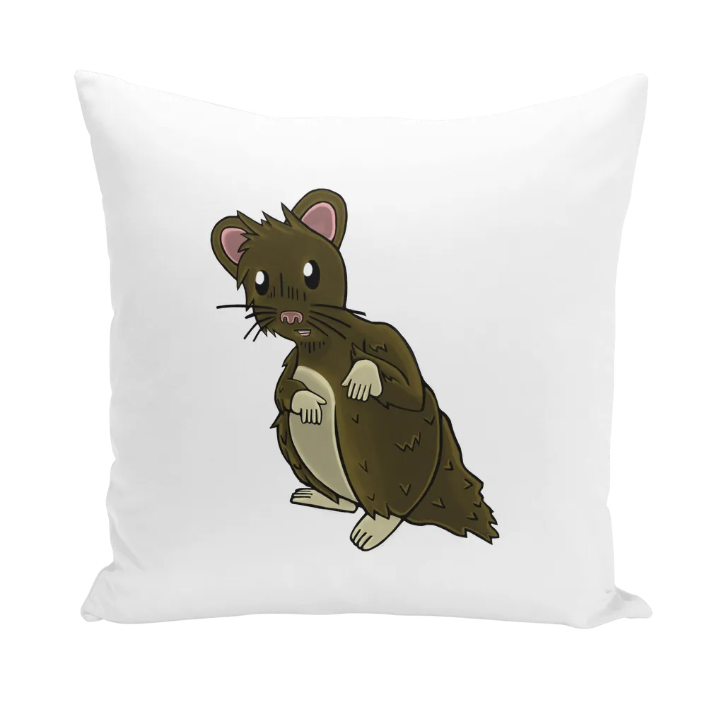 BrownHamster Throw Pillows