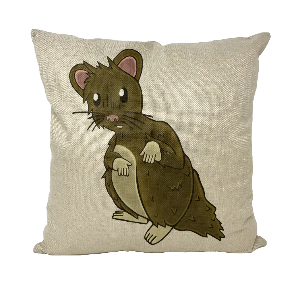 BrownHamster Throw Pillows