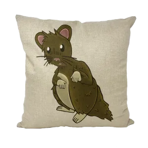 BrownHamster Throw Pillows