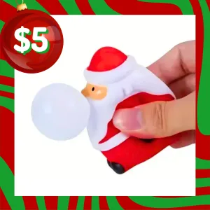 Bubblegum Blowing Santa Sensory Toy