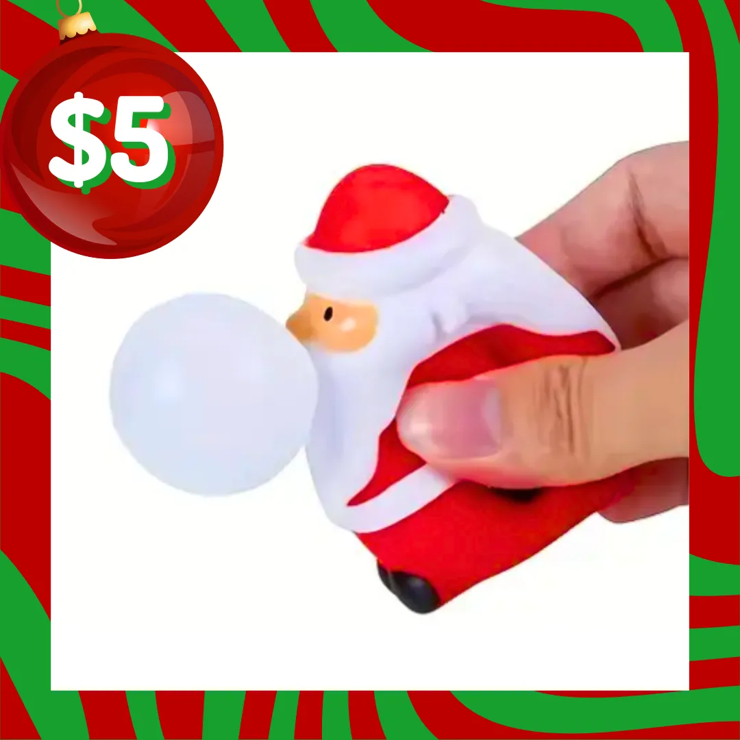 Bubblegum Blowing Santa Sensory Toy