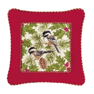 Chickadee Pillow with  Cord