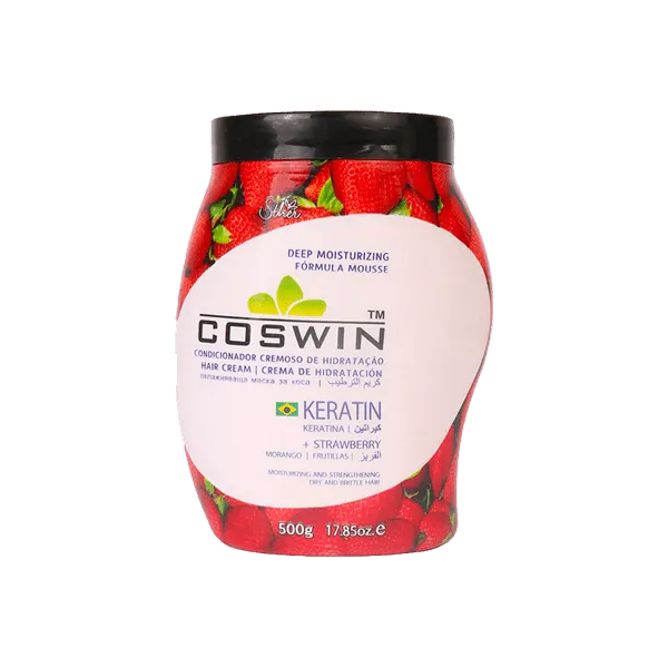 COSWIN STRAWBERRY KERATIN HAIR CREAM 500G