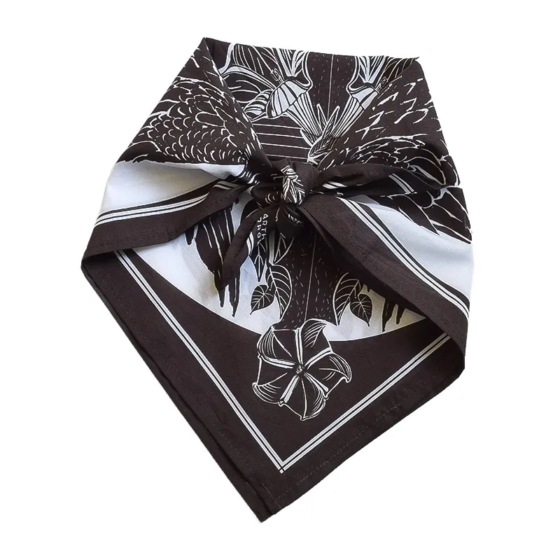 Crow Bandana - 100% Cotton Hanky Ascot