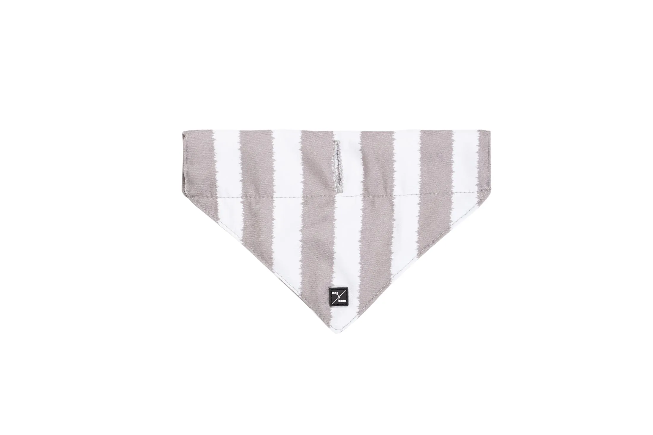 Dog Bandana - Latte Hamptons Stripe Print