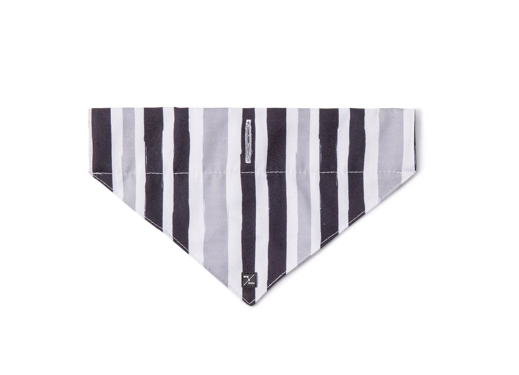 Dog Bandana - Pebble Black Brush Stroke Print