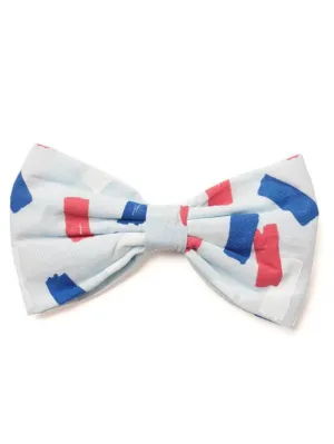 Dog Bow Tie - Summer Dazzle Red & Blue