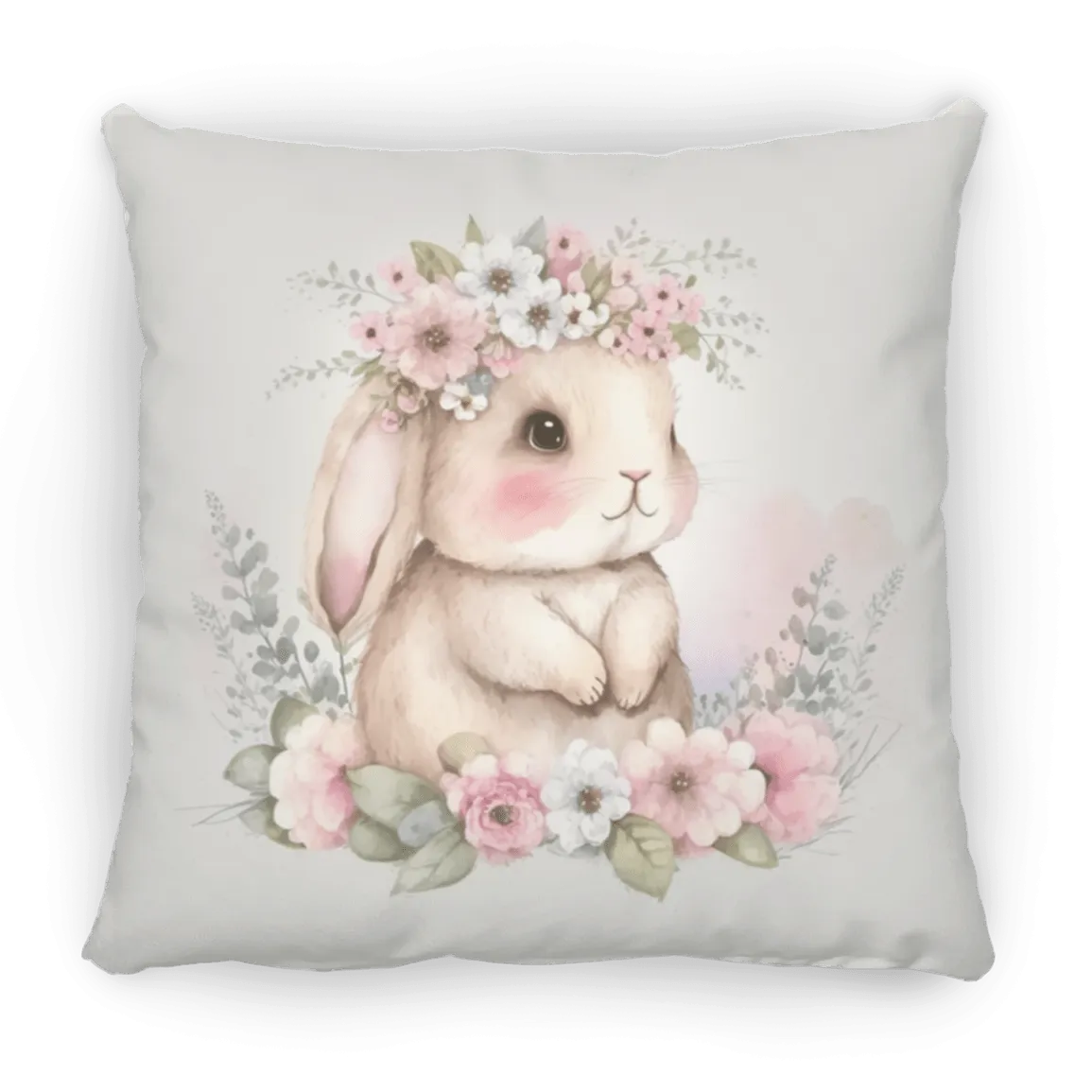 Easter Bunny Medium Square Pillow