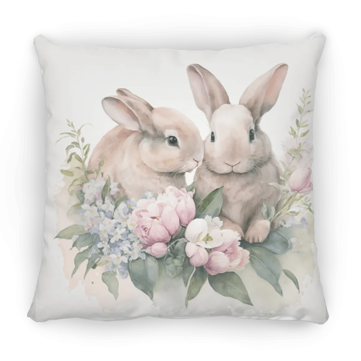 Easter Bunny Medium Square Pillow