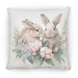 Easter Bunny Medium Square Pillow