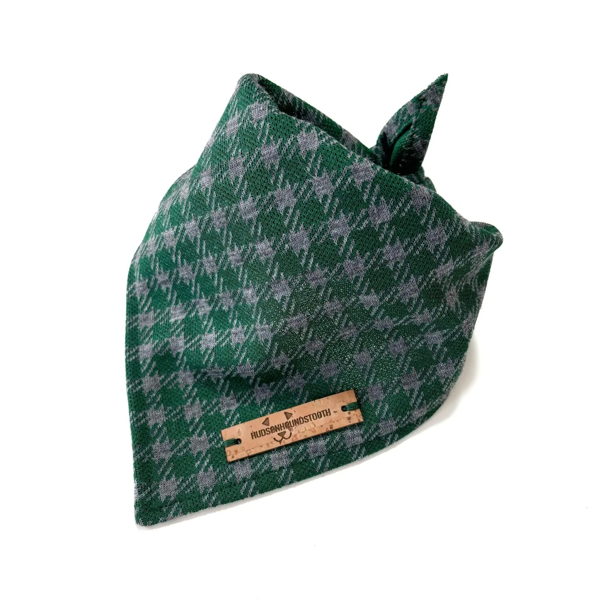 Evergreen Knit Plaid Bandana