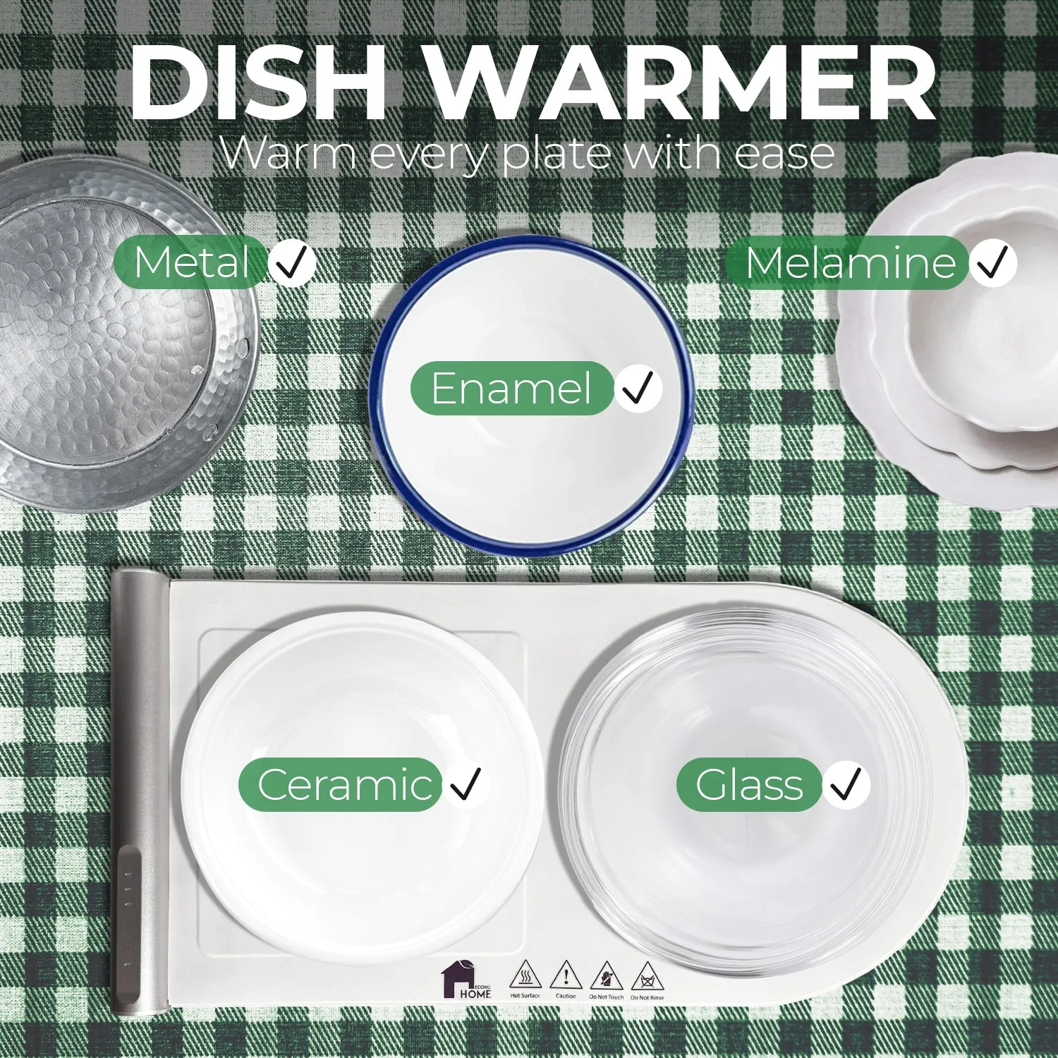 Flexible Food Warmer - Electric Powered Food Warming Plate