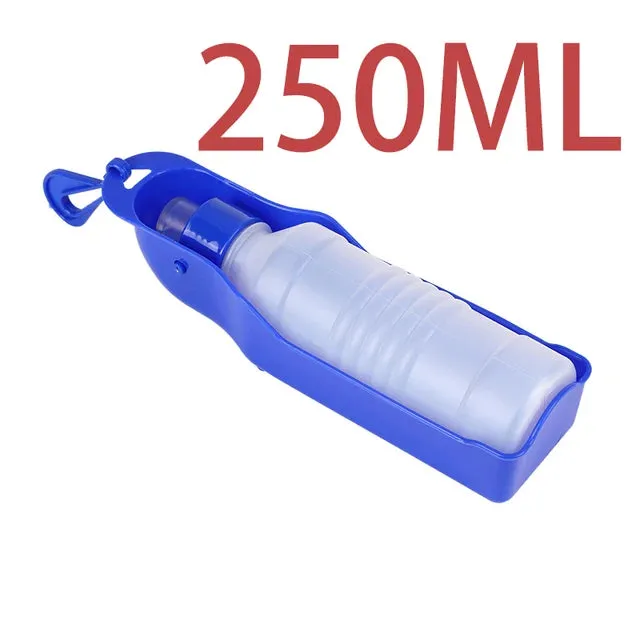 Foldable Pet Water Bottle with Drinking Bowl, Suitable for Dogs and Cats, Available in 280ml or 518ml