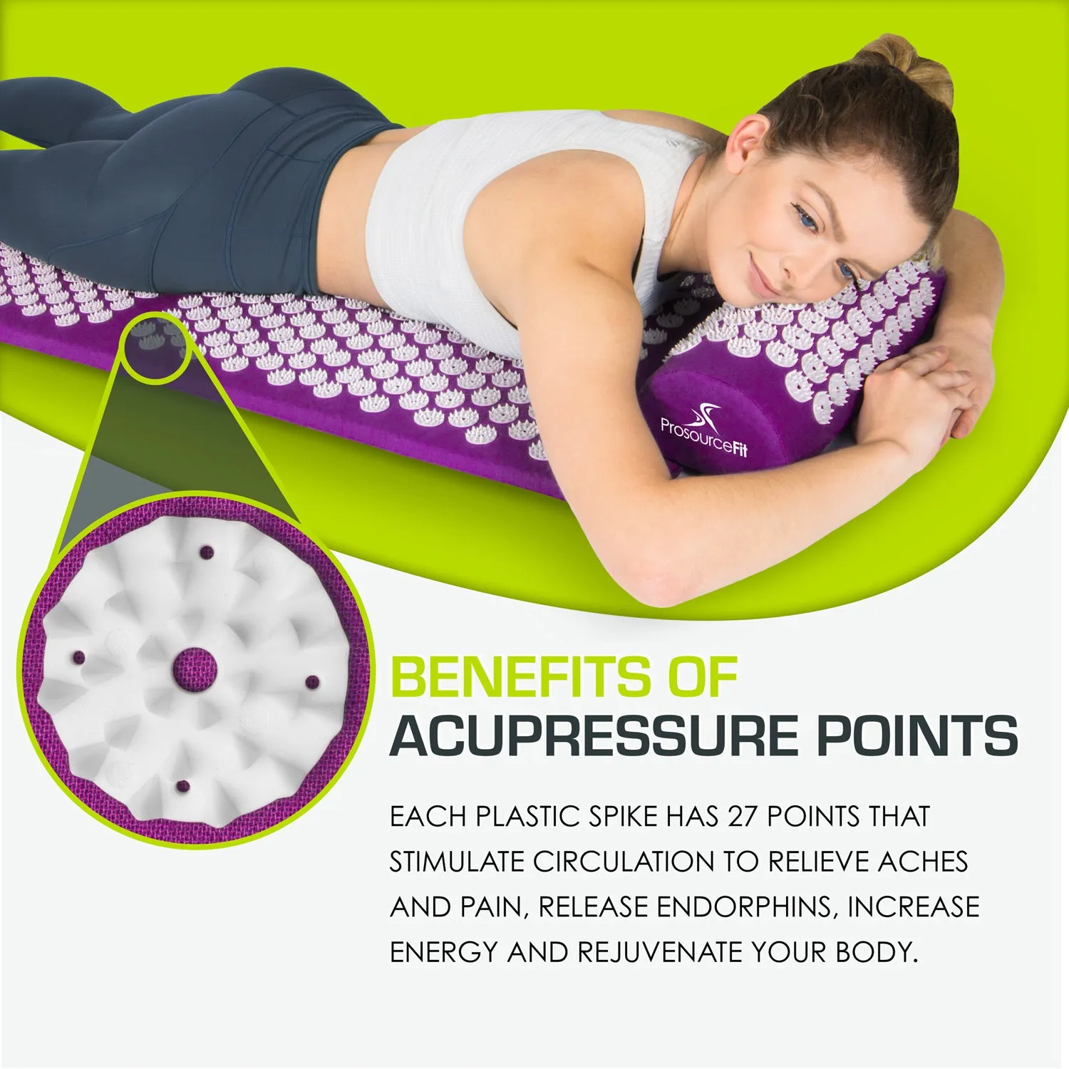 Full Body Acupressure Mat and Pillow Set