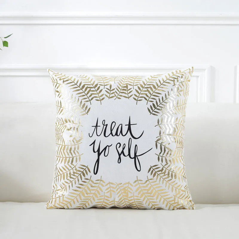 Gilding Pillow Cover Super Soft Home Cushion Cover