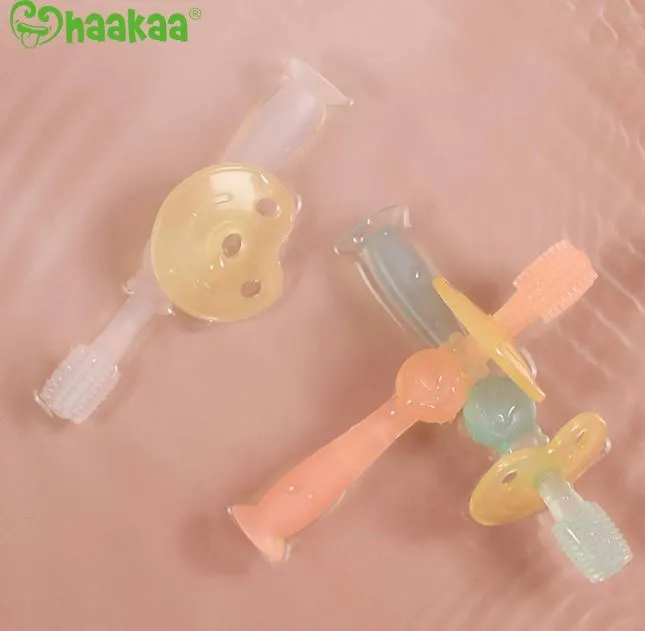 Haakaa 360 Baby Toothbrush - Clear