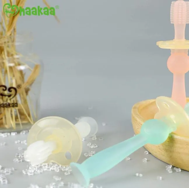 Haakaa 360 Baby Toothbrush - Clear