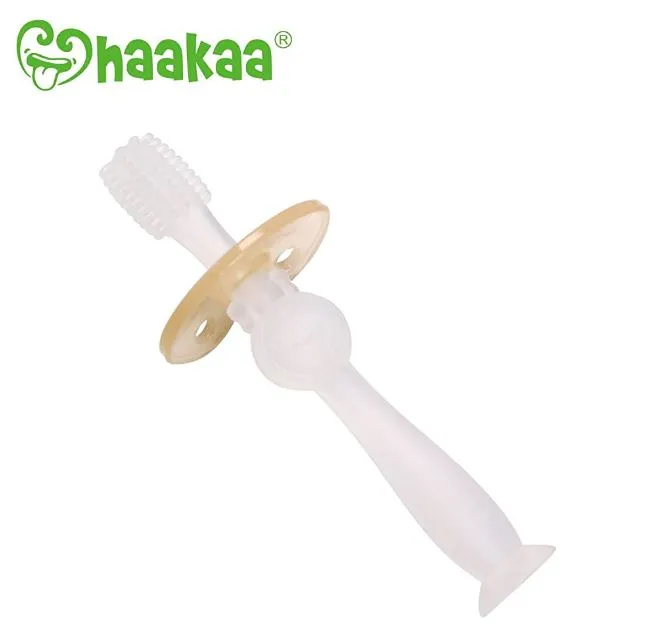 Haakaa 360 Baby Toothbrush - Clear