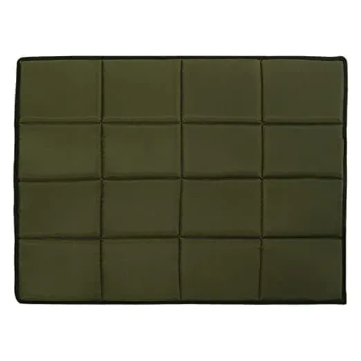 Hiputee Rectangular Shape Waterproof Polyester Fabric Flat Pad Bed for Dogs and Cats (Green)