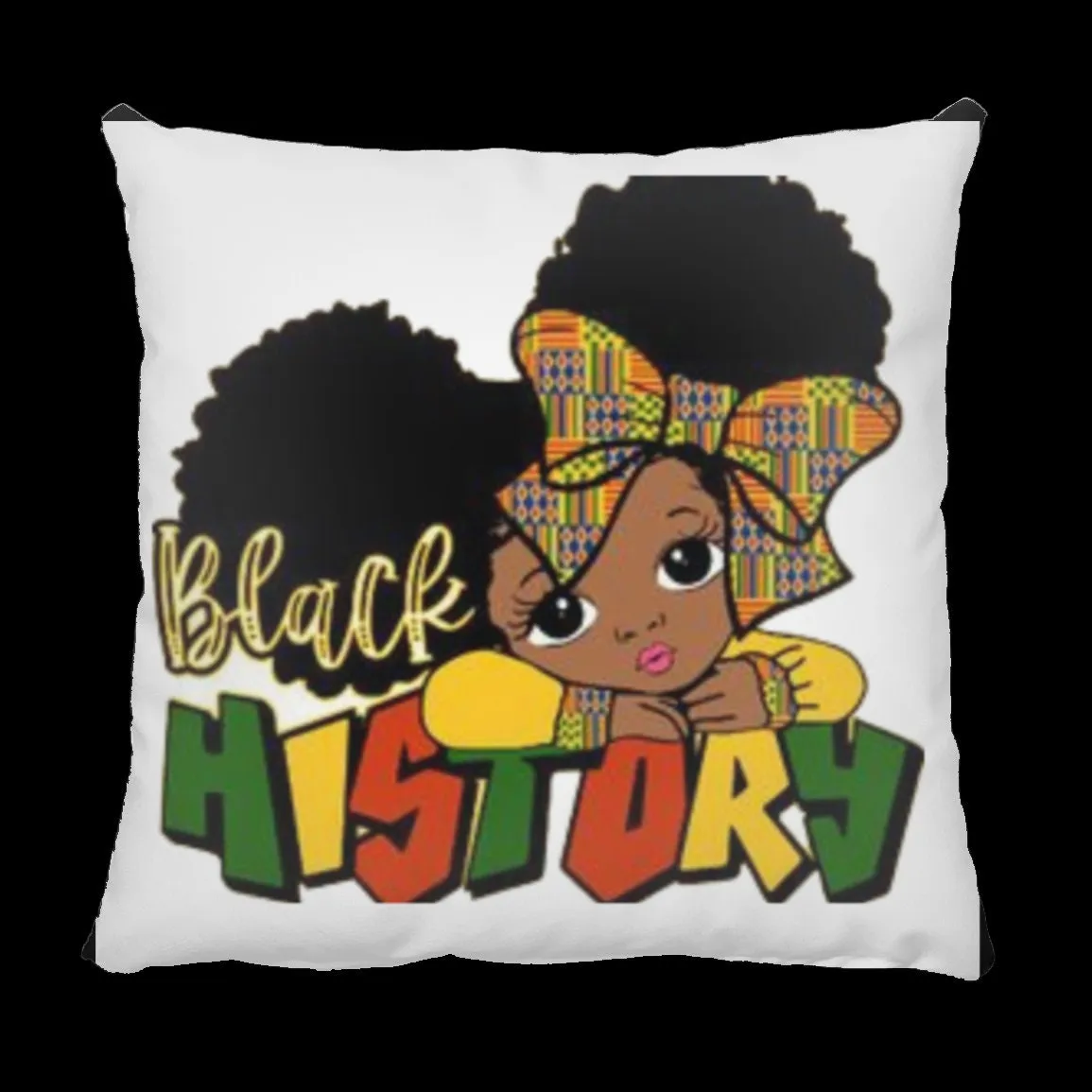 I'm Black History Large Square Pillow