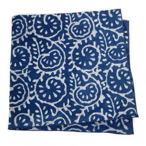 Indigo Paisley Block Print Bandana