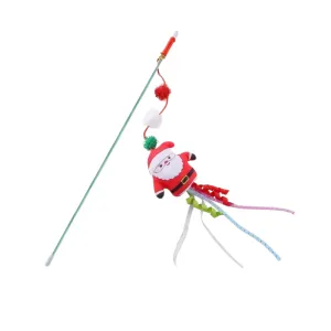 Interactive Christmas Cat Toy - Santa