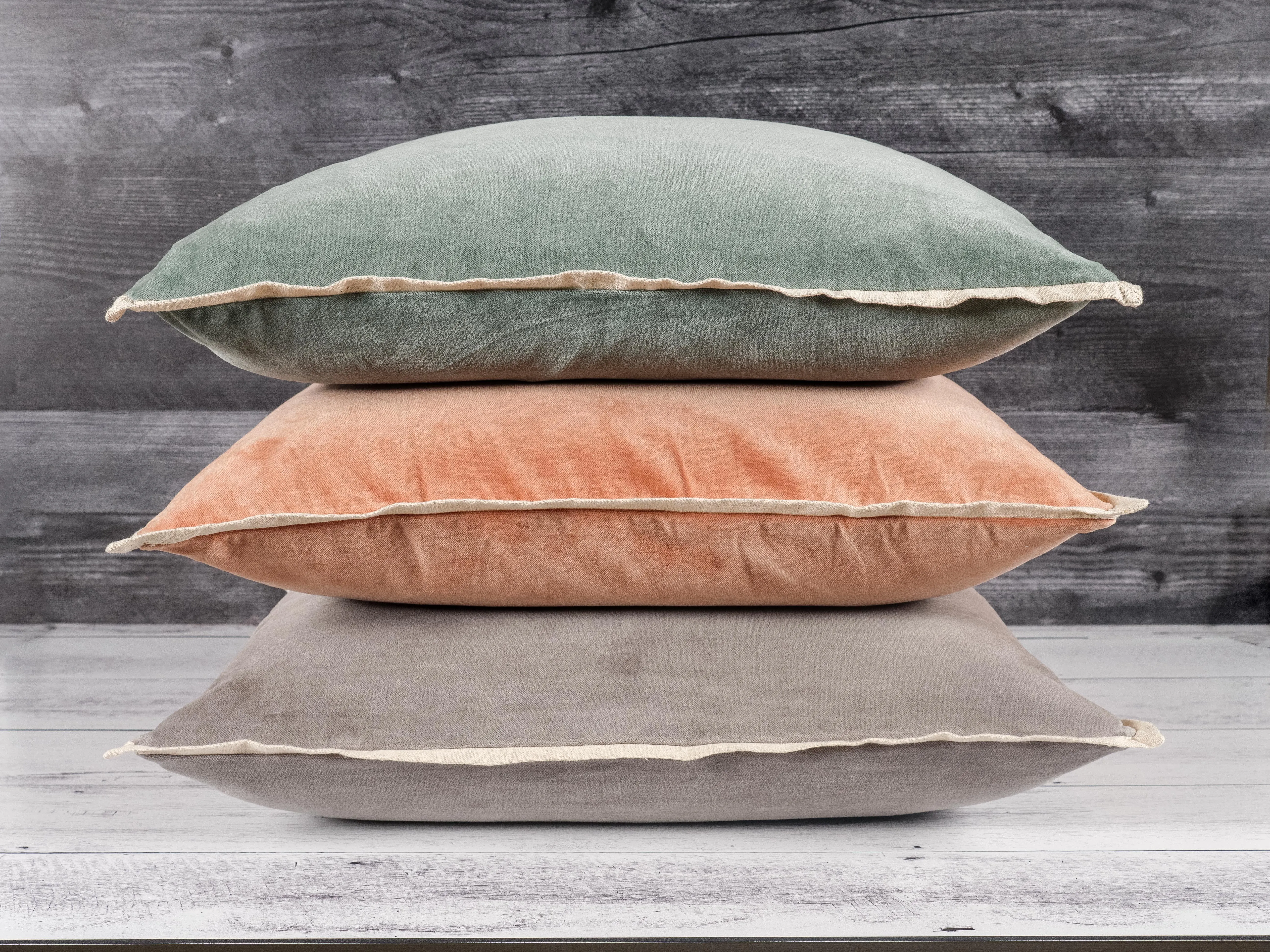 KAF Home Velvet Flange Decorative Pillow