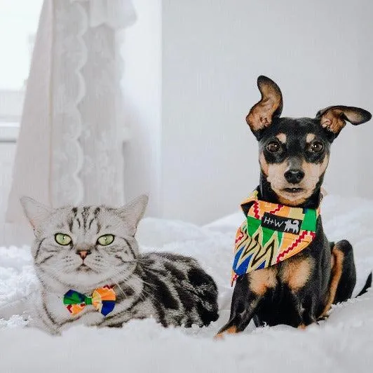 Kente Cat Bow Tie