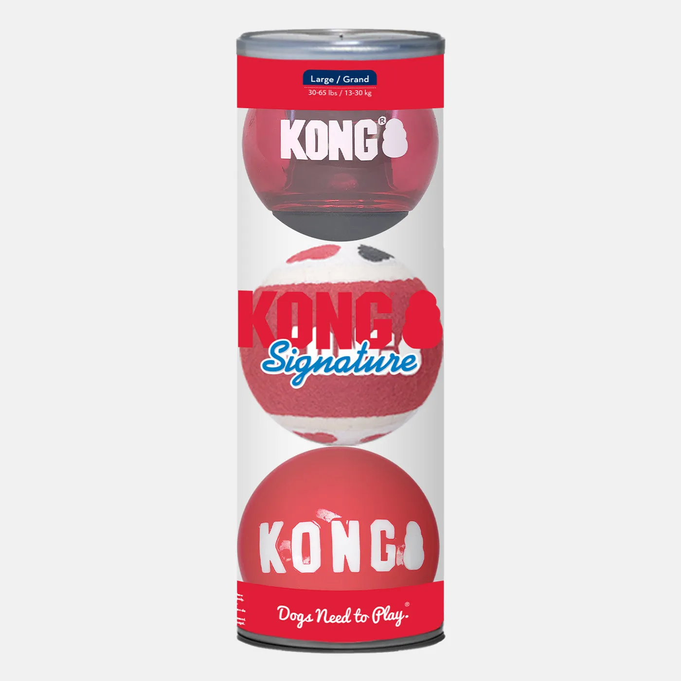 KONG Assorted Signature Balls 3 Pack