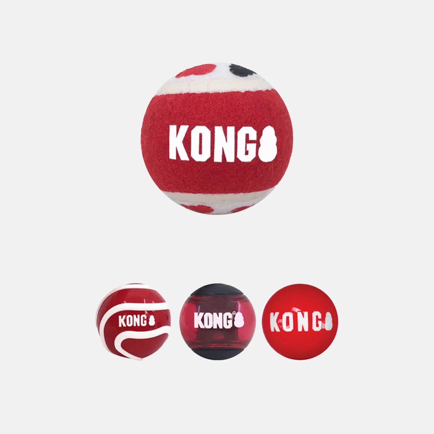 KONG Assorted Signature Balls 4 Pack