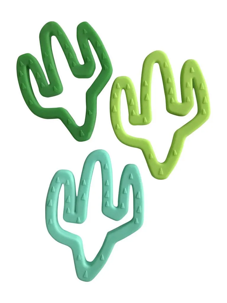 Little Teether Cactus Silicone Teething Toy - Sage