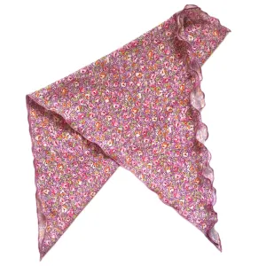 Martha Cancer Floral Chiffon Head Scarf