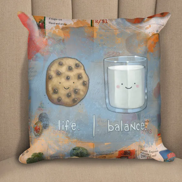 Milk & Cookie Life Balance Pillow