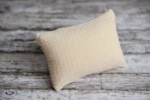 Mini Pillow with Cover - Perforated - Oatmeal