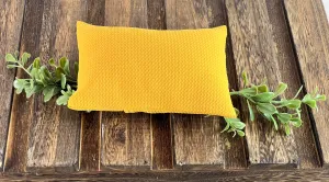 Mini Pillow with Cover - Textured - Gold