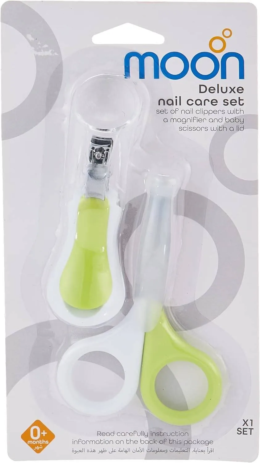 Moon Deluxe nail Care Set Grooming White & Green