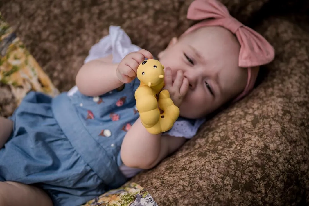 My First Tikiri Teether and Bath Toy - Caterpillar Gift Boxed