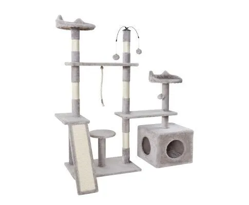 Pet Cat Tree Playhouse Tower Condo 135cm