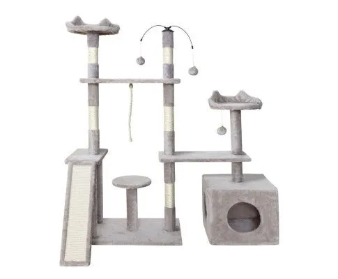 Pet Cat Tree Playhouse Tower Condo 135cm