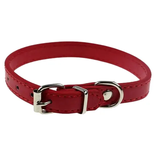 PetAffairs Cute Adjustable Faux Leather Dog Collar