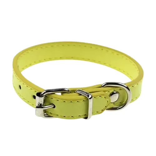 PetAffairs Cute Adjustable Faux Leather Dog Collar