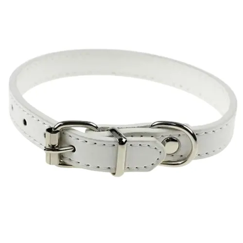 PetAffairs Cute Adjustable Faux Leather Dog Collar