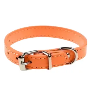 PetAffairs Cute Adjustable Faux Leather Dog Collar