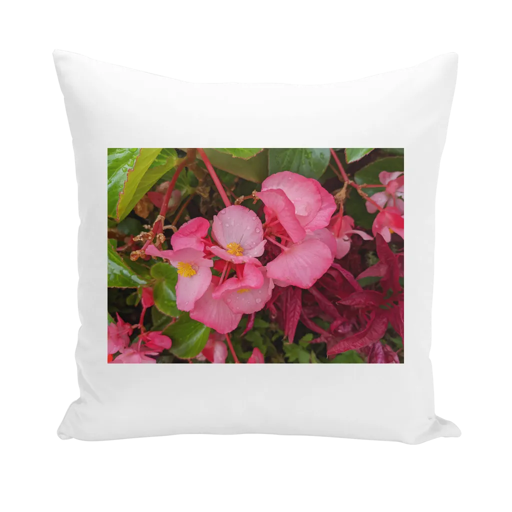 PinkFlowers Throw Pillows