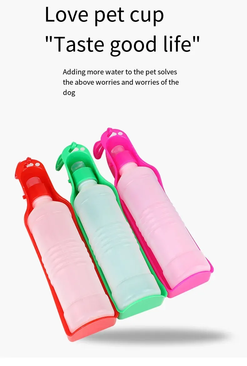 Portable Foldable Water Bottle for Dogs, 250ml